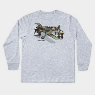 The Dogs of War: Focke-Wulf 190 Kids Long Sleeve T-Shirt